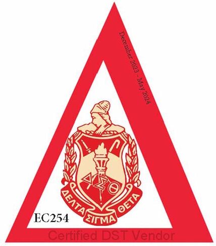 Sorority Shop Delta Sigma Theta Paperclip Necklace — DST 18K Gold Plated Sorority Gifts Necklace, Long-Lasting Delta Sigma Theta Gifts for Women in Saudi Arabia