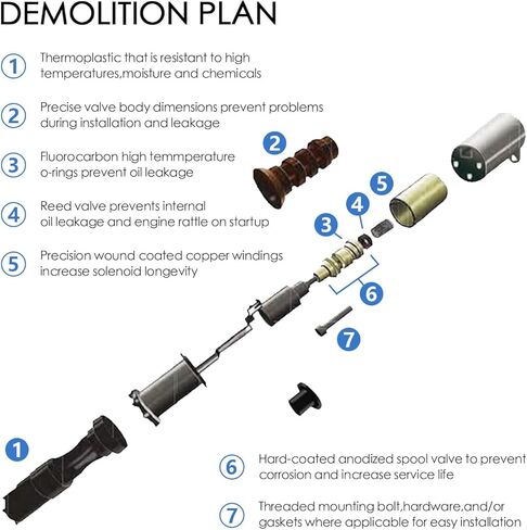 Exhaust Intake Left Right Engine Variable Valve Timing Vvt Solenoid Camshaft Position Actuator V6 3.5L Compatible with Toyota Avalon Camry Es350 Highlander Rav4 Rx350 Rx450H Sienna Venza 05-18 in Saudi Arabia