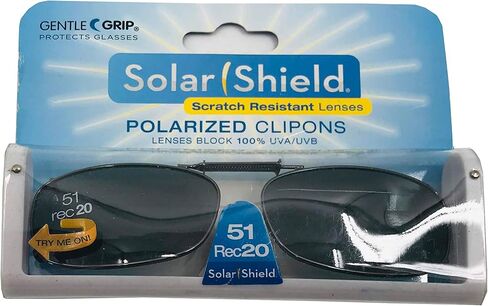 Solar Shield Clip-on Polarized Sunglasses 51 Rec 20 Full Frame in Saudi Arabia