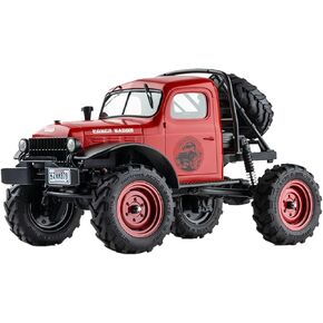 EAZYRC x FMS FCX 1/24 RC Semi Truck RTR, 4x4 RC Crawler for Sandland Desert Dirt Road for Men Boys with Battery, LED Light,Transmission and USB Charger in Kuwait