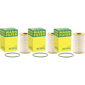 Set of 3 Engine Oil Filters HU 7035 y for Audi A6 A7 A8 Quattro Q7 in Saudi Arabia