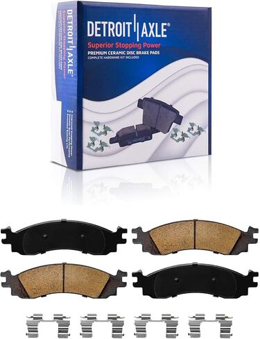 Detroit Axle-مجموعة الفرامل الأمامية لعام 2006-2010 Ford Explorer Mercury Mountaineer 2007-10 Explorer Sport Dist Discor Distors Pads Ceramic Brake Pads 2008 2009 Placeming in Saudi Arabia