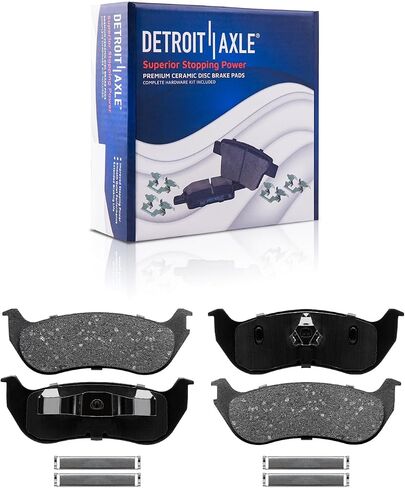 Detroit Axle - Rear Brake Kit for 2002-2005 Ford Explorer Mercury Moutaineer Brake Rotors Ceramic Brakes Pads Replacement: 11.85" inch Rear Rotors in Saudi Arabia