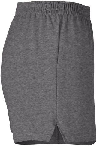 Soffe Women's Junior Authentic Heaf Short - مزيج مريح من القطن ، لصالة الألعاب الرياضية ، الرقص ، حزام مرن ، نسيج ناعم أخضر داكن in Kuwait