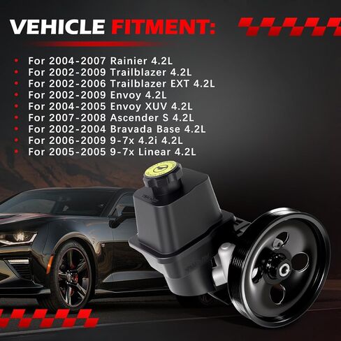 20-822 Power Steering Pump Fit for Corvette 1997 1998 1999 2000-2013 ، 5.7L 6.0L 6.2L 7.0L ، V8 ، استبدال مضخة مساعدة الطاقة لعام 20822 25960709 26046503 in Saudi Arabia