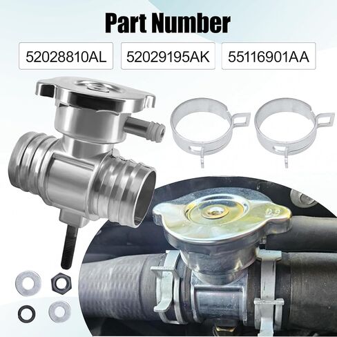 52028810al ترقية الألومنيوم المبرد المبرد حشو حشو نوبات لكرايسلر 200 Sebring دودج العالي المنتقم Durango Dakota Jouney Jeep Compass Patriot 52029195AK 55116901AA in Saudi Arabia