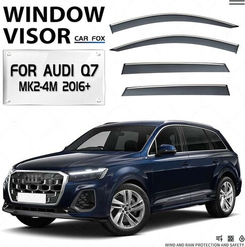 VENT FONGORS متوافقة مع Audi Q7 2016-2023 Windows Venshade Deflectors Rain Guards Accessories in Saudi Arabia