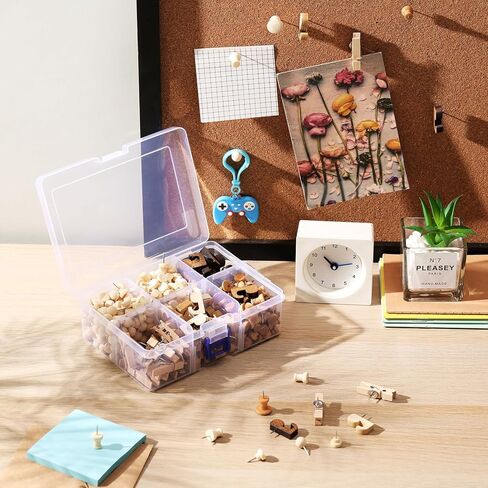 Sawysine 600 Pcs Decorative Push Pins, 6 Types Colorful Thumb Tacks for Bulletin Board Wall Cork Board Map Office Classroom Crafts Project(Pastel Color) in Kuwait