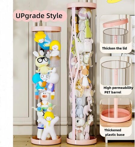 Stuffed Animal Storage Tube,Stuff Animal Organizer,Stuffed Animal Zoo Storage (White) in Kuwait