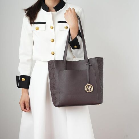 MKF Collection Tote Bag for Women, vegan Leather Large Top Handle Handbag Fashion Shoulder Bag Purse By Mia K in Saudi Arabia