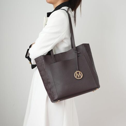 MKF Collection Tote Bag for Women, vegan Leather Large Top Handle Handbag Fashion Shoulder Bag Purse By Mia K in Saudi Arabia