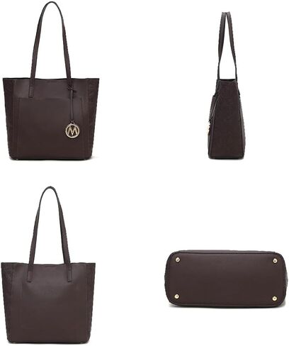 MKF Collection Tote Bag for Women, vegan Leather Large Top Handle Handbag Fashion Shoulder Bag Purse By Mia K in Saudi Arabia