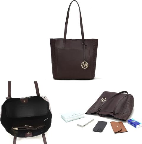 MKF Collection Tote Bag for Women, vegan Leather Large Top Handle Handbag Fashion Shoulder Bag Purse By Mia K in Saudi Arabia