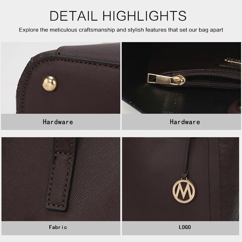 MKF Collection Tote Bag for Women, vegan Leather Large Top Handle Handbag Fashion Shoulder Bag Purse By Mia K in Saudi Arabia