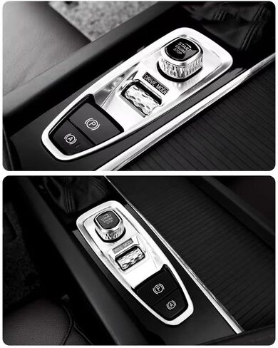 for Volvo Handbrake Frame Decoration Sticker Carbon, xc60xc60v90s60v60s60 Accessories Fiber and Silvery (Carbon Fiber Polar Star) in Kuwait