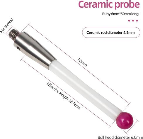 CNC 3D Touch Probe Finder,Professional 0.001mm High Accuracy Trigger Finder,Milling Machine Finder Locator Support XYZ Coordinate Stroke,Crafted from tungsten steel and aluminum alloy in Kuwait