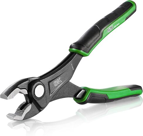 SK 8-Inch Adjustable Slip Joint Pliers, Premium CR-V Construction, SureGrip V-Jaw Design with Comfortable Grips in Kuwait