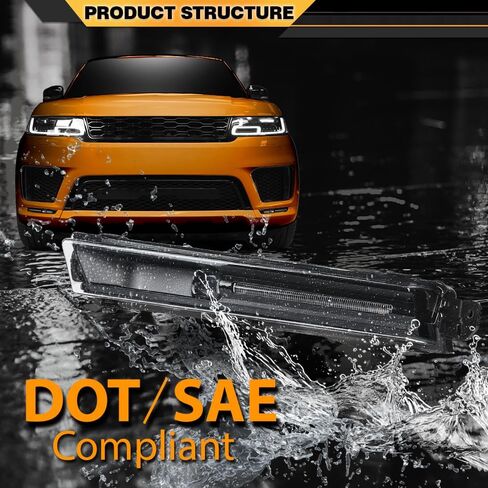 Fog Light Passenger Right Side Compatible with Land Rover Range Rover Sport 2018-2022, Compatible with Land Rover Range Rover 2018-2021 LR142092, LR098340 in Saudi Arabia
