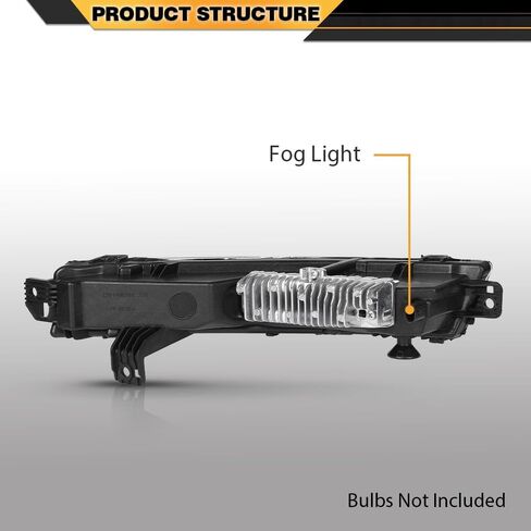Fog Light Passenger Right Side Compatible with Land Rover Range Rover Sport 2018-2022, Compatible with Land Rover Range Rover 2018-2021 LR142092, LR098340 in Saudi Arabia