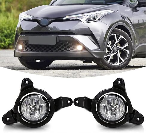 Vgetting Fog Light لـ Toyota CHR 2017 2018 2019 استبدال مصباح الهالوجين الوفير الأمامي لمصابيح الضباب C-HR in Saudi Arabia