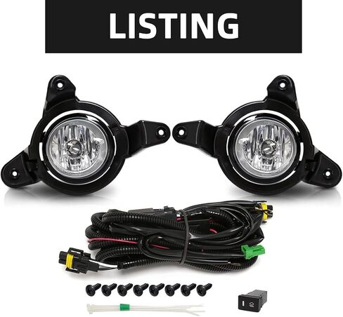 Vgetting Fog Light لـ Toyota CHR 2017 2018 2019 استبدال مصباح الهالوجين الوفير الأمامي لمصابيح الضباب C-HR in Saudi Arabia