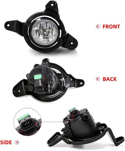 Vgetting Fog Light لـ Toyota CHR 2017 2018 2019 استبدال مصباح الهالوجين الوفير الأمامي لمصابيح الضباب C-HR in Saudi Arabia