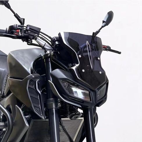 دراجة نارية طبيعية لملحقات Yamaha 2017 2018 2019 2020 MT09 FZ09 Windshield Gray Dark MT-09 FZ-09 MT FZ 09 (Dark Gray) in Kuwait
