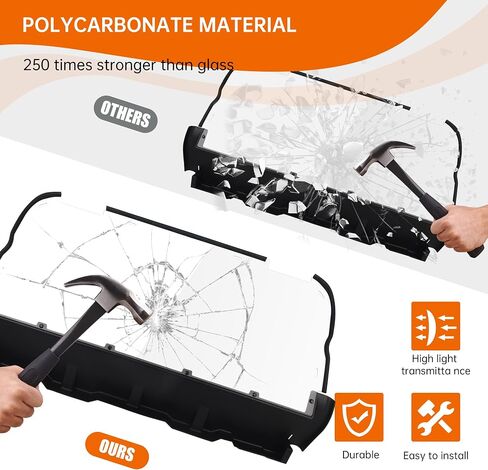 Clear Rear Windshield Compatible with 2014-2023 Polaris RZR XP 1000/ XP 4 1000 Accessories Lightly Rear Polycarbonate Windscreen Waterproof Dustproof Rear Window in Saudi Arabia