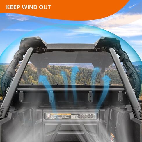Clear Rear Windshield Compatible with 2014-2023 Polaris RZR XP 1000/ XP 4 1000 Accessories Lightly Rear Polycarbonate Windscreen Waterproof Dustproof Rear Window in Saudi Arabia