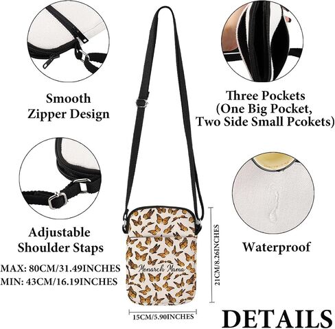 Vamsii Monarch Gift Monarch Mama Crossbody Bag Loves Monarchs Bage Bastslies Lover Gift in Saudi Arabia