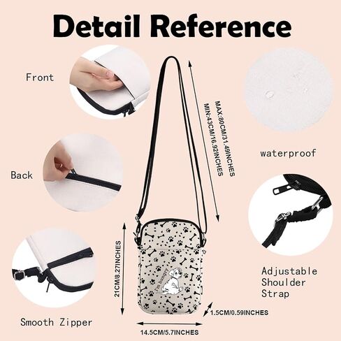 Mnigiu 101 Dogs Movie Gift Rolly Lover Gift I Hungry Crossbody Bag Dalmatians Foys Gof Gof in Kuwait