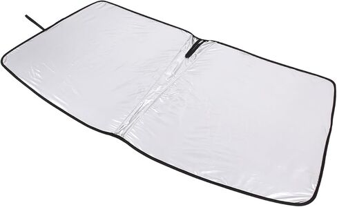 Windshield Sunshade Fit for Nissan Titan 2013-2019 Front Window Sun Shade Foldable Reflective Sun Visor Custom Sunscreen UV Blocker Privacy Protector HeatShield Keep Your Car Cooler (Silver) in Saudi Arabia