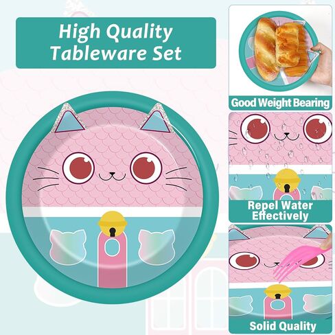 96 Pcs Mouse Color Paper Plates and Napkins Red Black Yellow Polka Dot Tableware Set Cartoon Dessert Disposable Dinnerware for Boys Girls 24 Guests Party Supplies in Saudi Arabia
