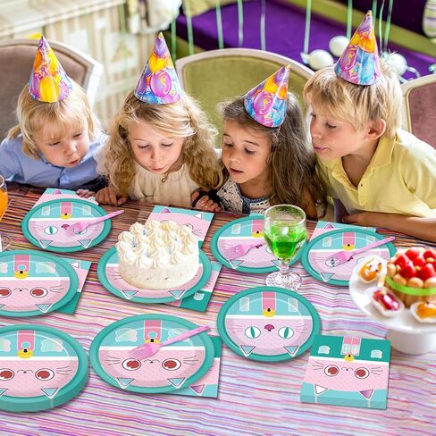 96 Pcs Mouse Color Paper Plates and Napkins Red Black Yellow Polka Dot Tableware Set Cartoon Dessert Disposable Dinnerware for Boys Girls 24 Guests Party Supplies in Saudi Arabia