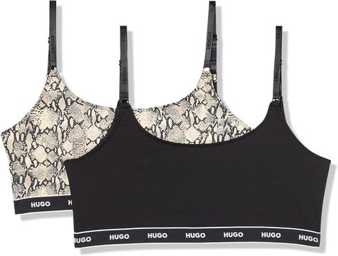 Hugo Women's 2-Pack Logo Logo Cotton Stretch Bralettes in Kuwait
