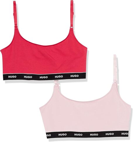 Hugo Women's 2-Pack Logo Logo Cotton Stretch Bralettes in Kuwait