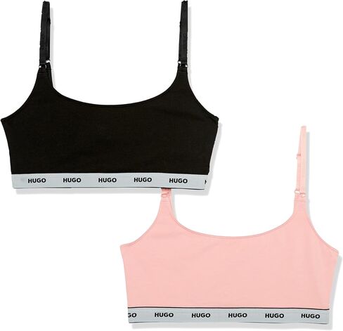Hugo Women's 2-Pack Logo Logo Cotton Stretch Bralettes in Kuwait