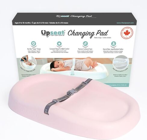 Upseat Baby Changing Pad, Non-Slip Grippy Design, Premium Cushioned Foam, Contoured for Comfort, Waterproof and Easy-to-Clean, Liquid-Resistant (Coconut) in Saudi Arabia