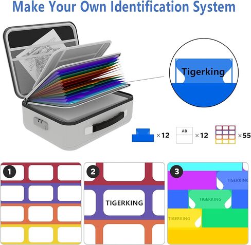 مربع مستندات مضاد للحريق 𝐇𝐚𝐫𝐝 𝐂𝐚𝐬𝐞 مع سحاب مقاوم للماء ، مربع ملف مقاوم للحريق مع قفل ، مربع آمن مضاد للماء للمستندات المهمة ، شهادات - منظم الملفات الأسود in Kuwait