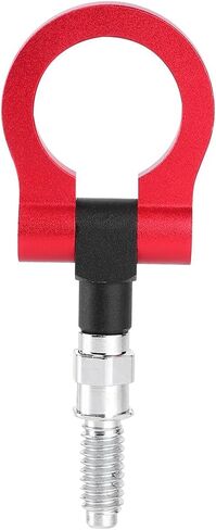Yctze Towing Hook, Car Auto Trailer Aluminum Alloy Front Tow Hook Towing Ring for E Series Red, Silver, Black (Red) for Towing Eye Transit Connect Tow Hook Tow Hook Ring Screw in Saudi Arabia