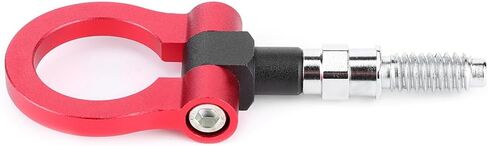 Yctze Towing Hook, Car Auto Trailer Aluminum Alloy Front Tow Hook Towing Ring for E Series Red, Silver, Black (Red) for Towing Eye Transit Connect Tow Hook Tow Hook Ring Screw in Saudi Arabia