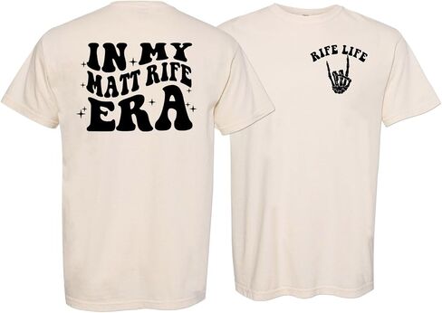 Matt Rife Era Pront and Back Print Comfort Colors Short Sleeve Tee Unisex in Kuwait