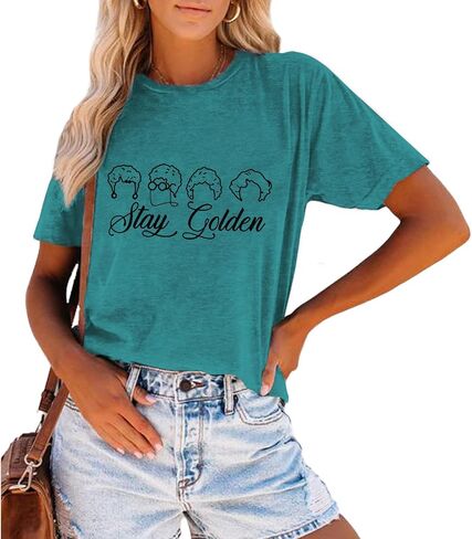قميص Golden Girls Golden Golding Golden T Shirts Inspiration Letter Shirt Vintage 80s Teeps Tops in Saudi Arabia