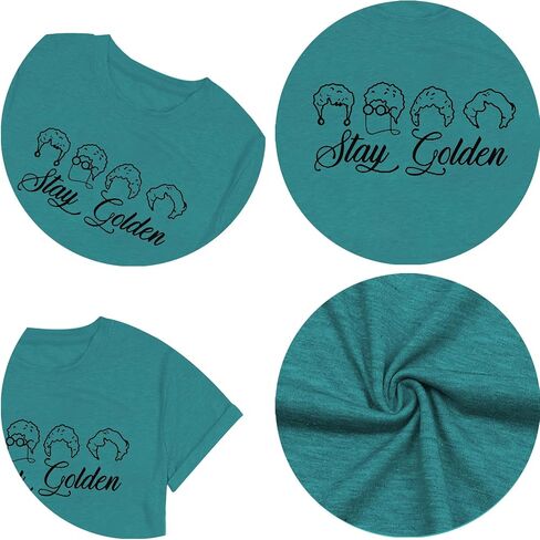 قميص Golden Girls Golden Golding Golden T Shirts Inspiration Letter Shirt Vintage 80s Teeps Tops in Saudi Arabia