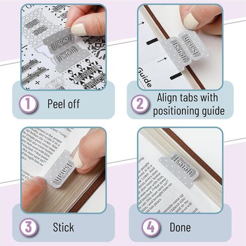 Mr. Pen- Bible Tabs, 75 Tabs, Tulip Touch, Laminated Bible Tabs for Women and Men, Bible Tabs for Study Bible, Bible Index Tabs, Bible Book Tabs, Bible Labels Tabs, Mr Pen Bible Tabs in Saudi Arabia