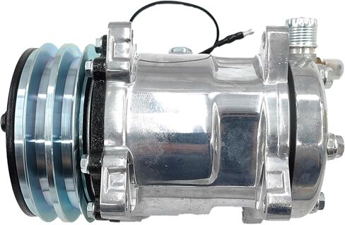 Universal Air Conditioner A/C Compressor with Clutch for Sanden 508 2PK Style, 2 Groove V-Belt, Chromed -OE HC5001C 6664, 6668, QP5H14, 75R8382Q in Saudi Arabia