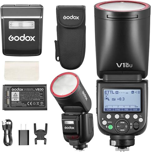 Godox V1Pro-C USA Version Camera Flash Speedlite V1Pro-CU for Canon, with Detachable Sub Flash, USB-C Charge Battery, 2.4G X Wireless HSS TTL Flash for Canon R5 R6 R7 R8 RP R M50 M5 M3 6D 7D 5D in Saudi Arabia