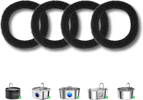 Cat Fountain Replacement Filter for 3.2L Stainless Steel Cat Water Fountain (8+8) in Saudi Arabia