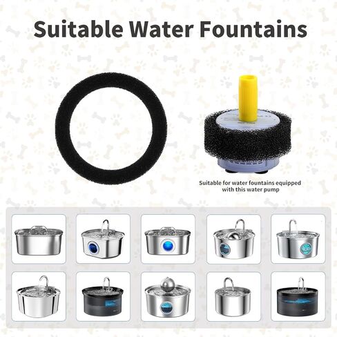 Cat Fountain Replacement Filter for 3.2L Stainless Steel Cat Water Fountain (8+8) in Saudi Arabia