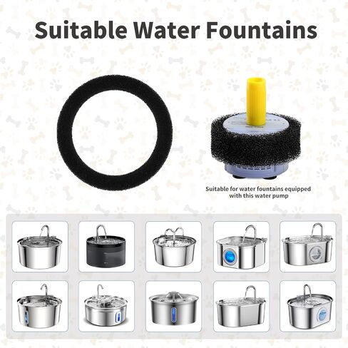 Cat Fountain Replacement Filter for 3.2L Stainless Steel Cat Water Fountain (8+8) in Saudi Arabia